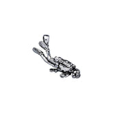 Descending Scuba Diver Sterling Silver Pendant TP2360 - Pendants